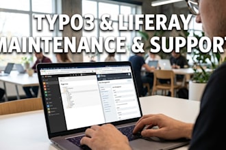 provide enterprise typo3 and liferay website maintenance