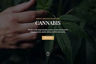 design cannabis website, cbd website, hemp website, weed, and marijuana website