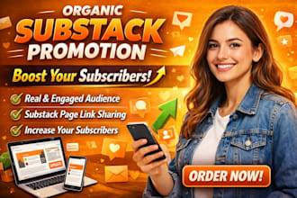 do organic substack promotion, substack page link  increase subscribers