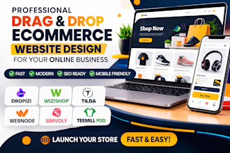 dropizi wizishop tilda webnode simvoly drag and drop german friendly teemill pod