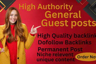 build high authority guest posts and dofollow backlinks