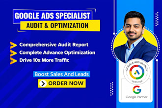audit and optimize google ads PPC campaign, performance max as a SEM specialist