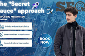 provide monthly off page SEO with high authority backlinks