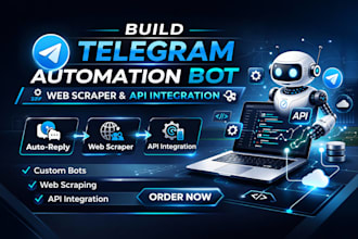 build professional automaton telegram bot via python