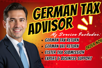 prepare german tax return, annual income tax, corporate return, as steuerberater