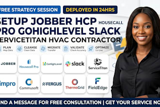setup jobber hcp housecall pro gohighlevel slack servicetitan hvac contractor