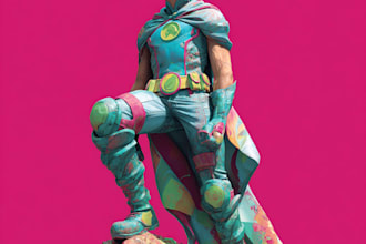 superhero character for comics