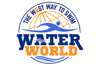 makes swimming pool, pool cleaning logo design