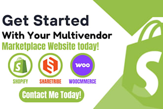 multi vendor ecommerce website shopify sharetribe woocommerce multi vendor store