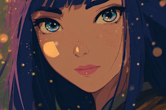 make anime portrait illustration