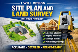 design site plan and land survey for your property