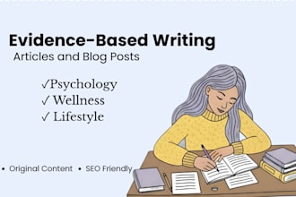 write evidence based psychology and wellness articles