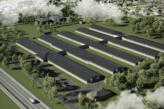 design 3d poultry farm,  chicken barn, broiler farm, egg production farm design