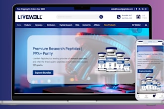 build peptide website gmc peptide shopify store cbd woocommerce peptide research