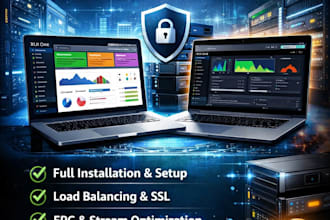 install you a stable admin panel server, xui one panel with best xtream ui