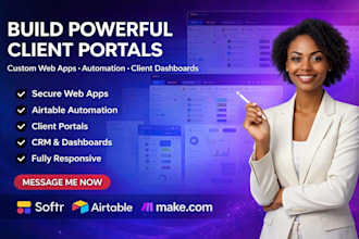setup softr airtable client portal softr webapp and airtable automation