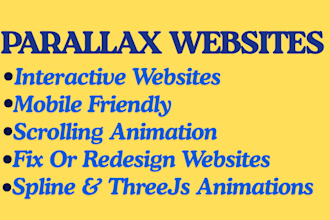 create a stunning interactive parallax scrolling websites with modern effects