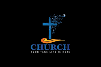 design church ministry christian religious faith based logo
