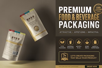 design food and beverage packaging that sells on shelf
