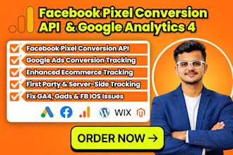 set up facebook pixel, and meta conversion API, capi, for shopify or wordpress