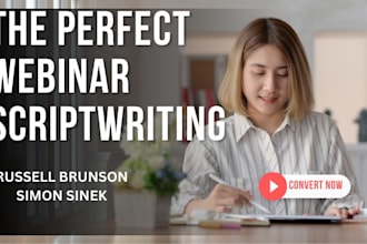 write the perfect webinar script with webinar presentation using top framework
