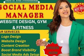 be your tiktok and instagram social media manager for gyms and fitness coaches