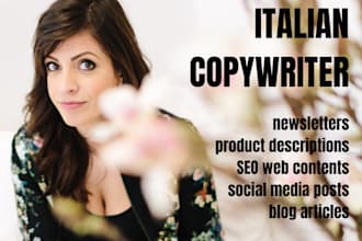 be your italian copywriter for email marketing