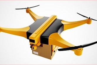 create custom uav and fpv drone design with tricopter frame for 3d printing
