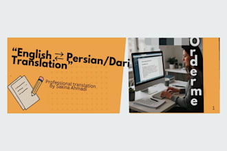 do accurate english to dari translation within 24 hours