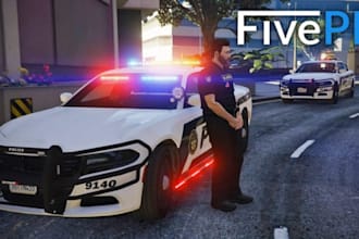 develop fivepd cops server based on qbcore nopixel inspired and fivepd server