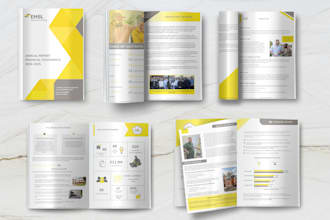 design clean, modern annual and impact reports