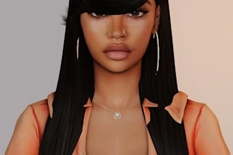 create high quality sims 4 characters with custom outfits and cc