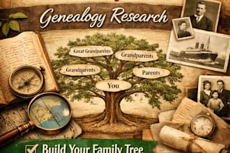 research your family tree, ancestry, and genealogy professionally