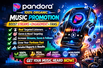 do organic pandora music promotion to boost engagement and fans