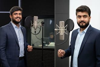 record urdu documentary style male voice over in 24 hours
