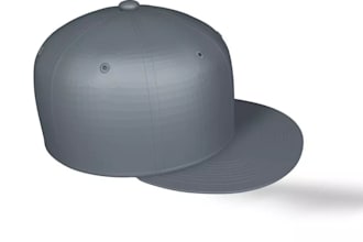 do 3d hat animation 3d cap animation 3d puff cap logo design for you