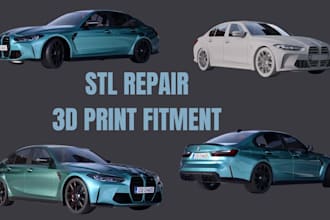 repair 3d print stl file car parts modification automotive cad car model fitment