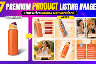 do amazon listing images design, amazon infographic, product listing images