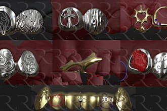 create custom 3d grillz design and realistic 3d models