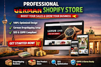build german shopify store shopify store online shop website shopify website