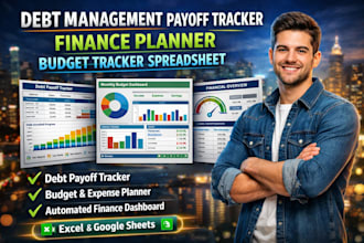 debt management payoff tracker finance planner budget tracker spreadsheet