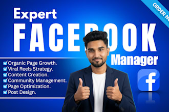 manage the facebook page and grow it organically