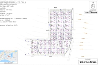create subdivision plan, site plan and land development