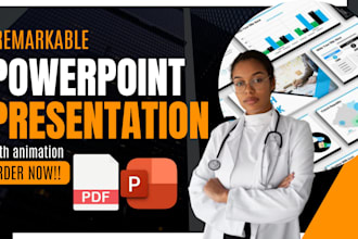 design remarkable powerpoint presentation with animation