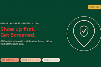 optimise your google business profile and set up local service ads