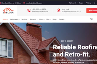 design roofing website construction website contractor website plumbing website