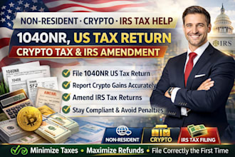 file 1040nr US tax return, crypto tax and irs tax amendment