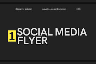 design a professional social media flyer or event poster for print and digital