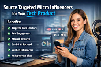 source targeted micro influencers for your tech product