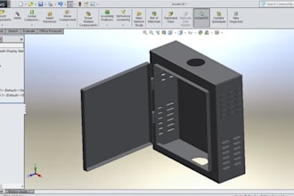 design 3d cad enclosure product housing cad model for printing and manufacturing